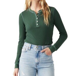 New Without Tags Levis Green Long Sleeve Henley Top